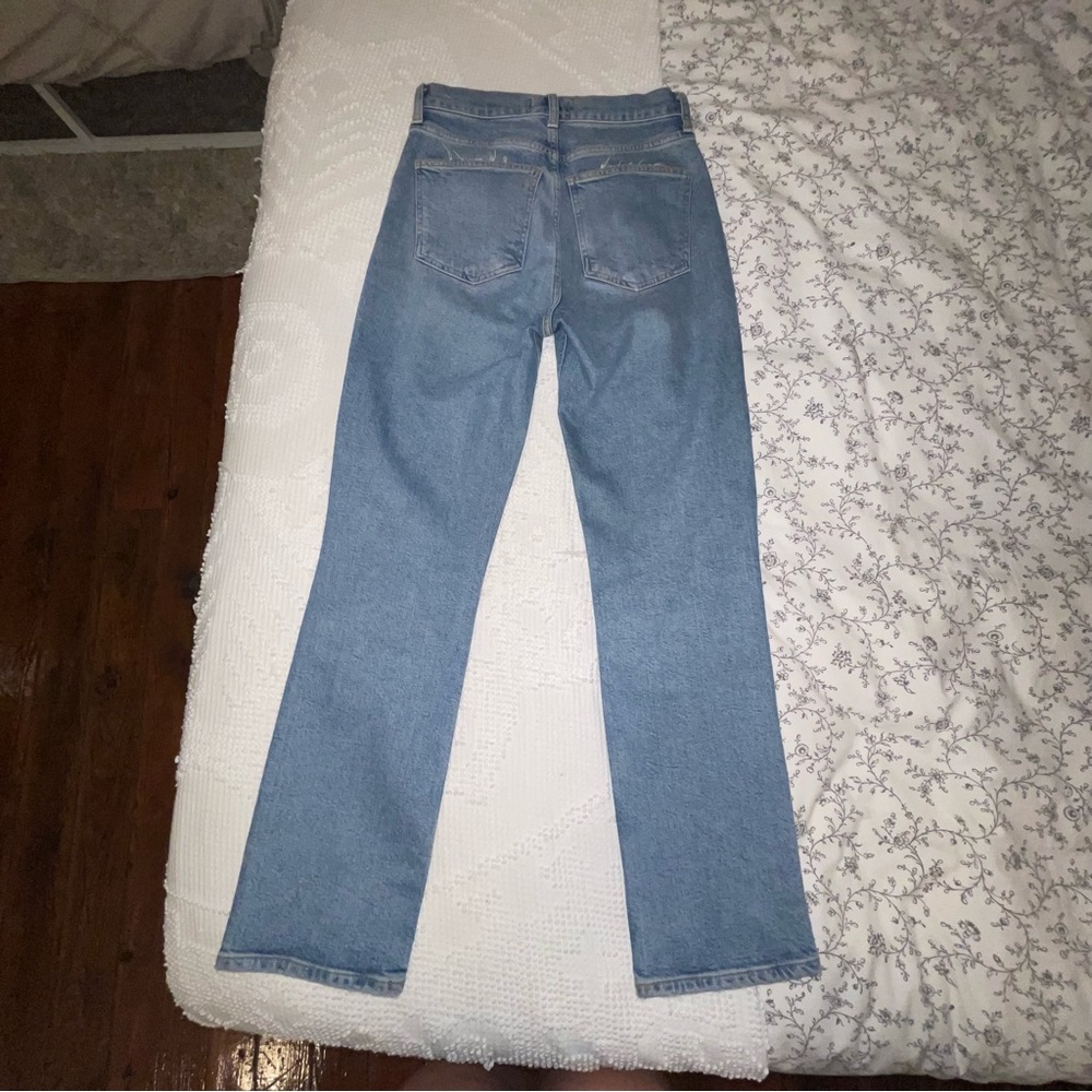 Agolde Wilder Jean Blue Distressed Ripped Women Jeans - Picture 8 of 12
